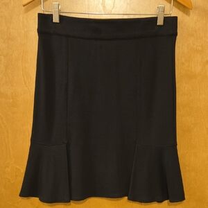 Max Studio Black A-Line Flared Skirt
